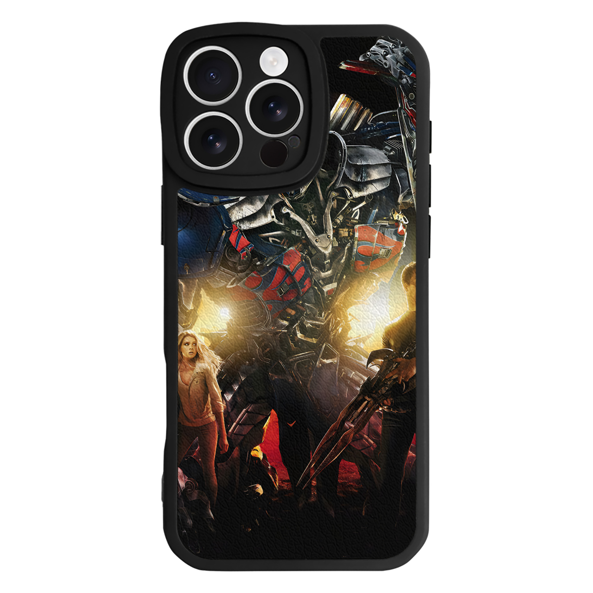 （画像用） Transformers トランスフォーマー 【iPhone 16シリーズ対応】シリコンスマホケース（レザー調） 材質：シリコン